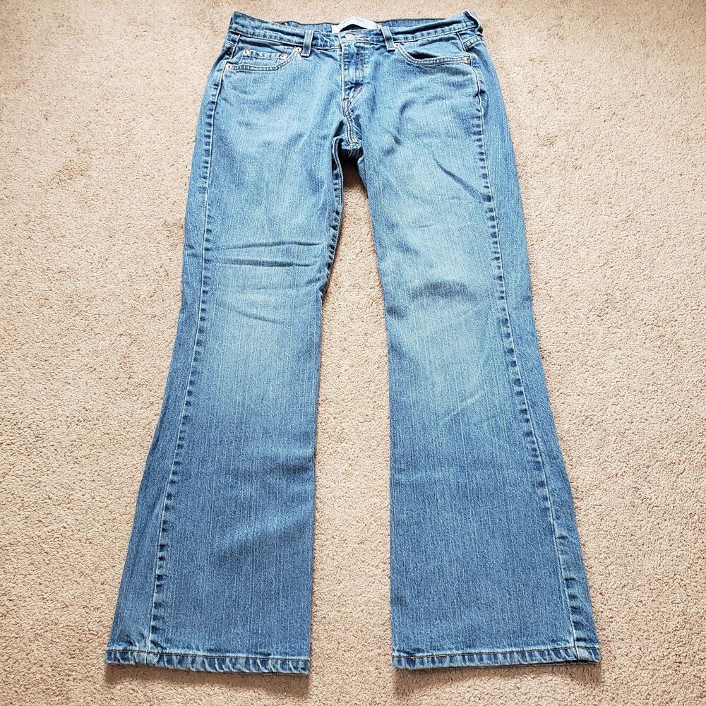 Vintage Y2k Levi's 515 Bootcut Jeans Blue Med Wash Size 12M Stretch